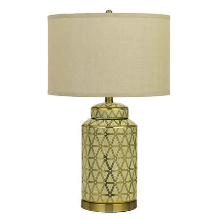 24.5 Height Ceramic Table Lamp In Antique Gold Finish -  CAL LIGHTING, BO-2885TB-2